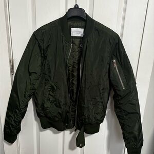 Eleven Paris Men's Olive Green Bomber Jacket